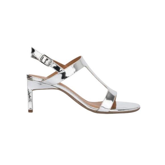 Aquatalia Shoes - Aquatalia Rosetta Patent Slingback Sandals metallic size 9